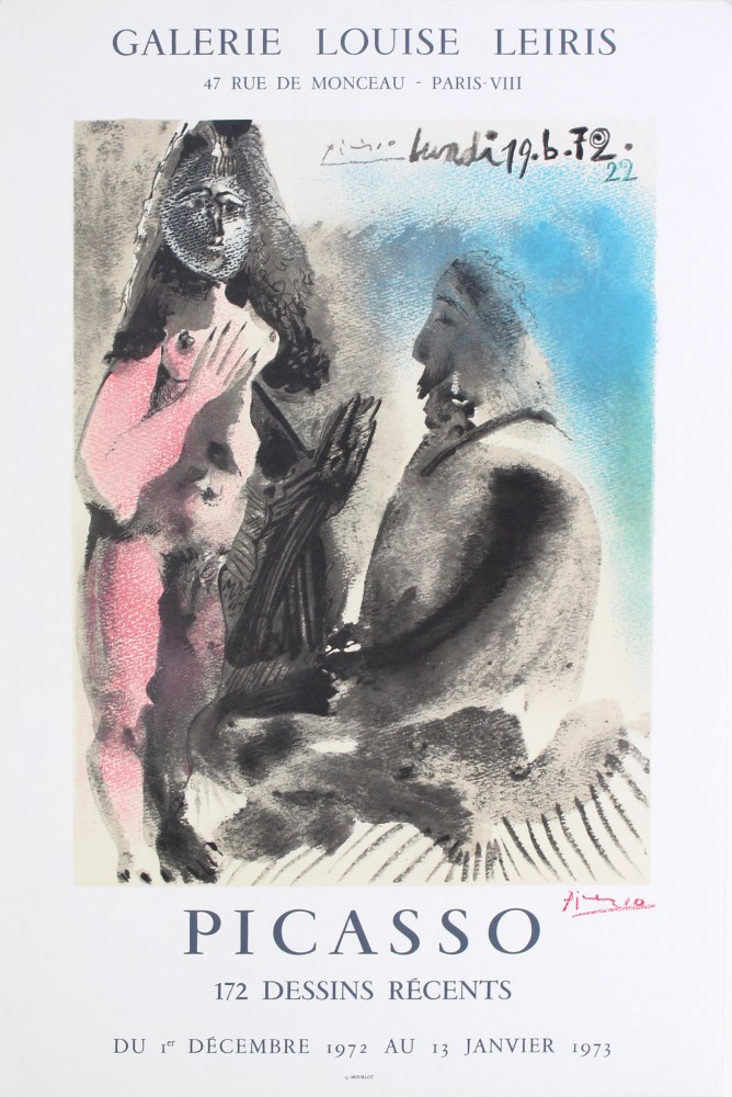 Lot #1984: PABLO PICASSO - Picasso: 172 Dessins Recents - Original color lithograph