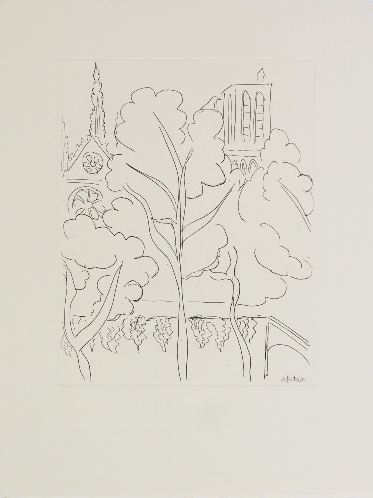 Lot #110: HENRI MATISSE - Cite - Notre Dame - Original etching