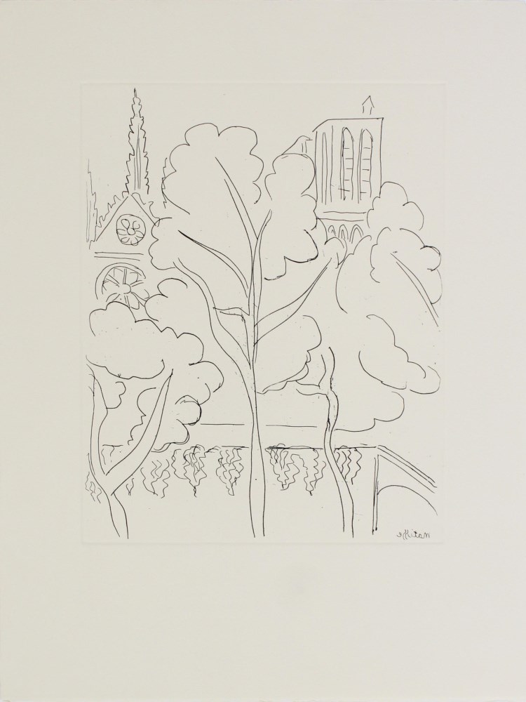 Lot #883: HENRI MATISSE - Cite - Notre Dame - Original etching