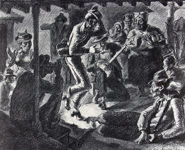 Lot #2733: BEN MESSICK - Plantation Party - Lithograph