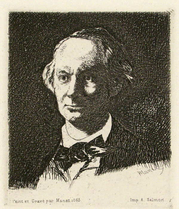 Lot #2153: EDOUARD MANET - Charles Baudelaire de Face III - Etching