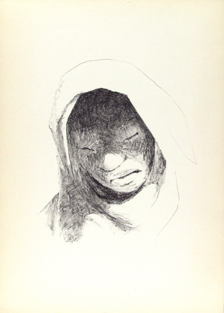 Lot #1591: GUILLERMO MEZA - Cabeza - Lithograph