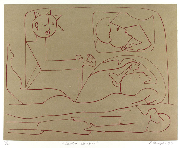 Lot #3002: KARIMA MUYAES - Sueo Guajiro - Color silkscreen