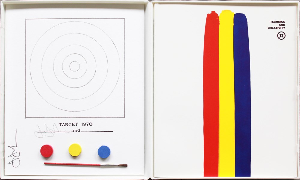 Lot #603: JASPER JOHNS - Technics and Creativity II - Target 1970 - Color offset lithograph