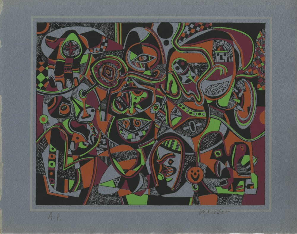 Lot #56: STEVE WHEELER - Big Shape - Original color silkscreen
