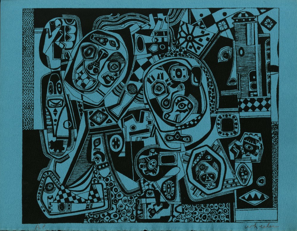 Lot #76: STEVE WHEELER - Brooklyn in Q-T Formation - Original silkscreen