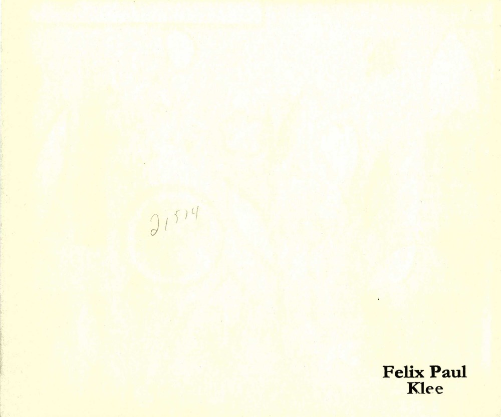 Lot #240: PAUL KLEE - Full Moon in the Garden ["Pleine Lune au Jardin"] - Original color collotype