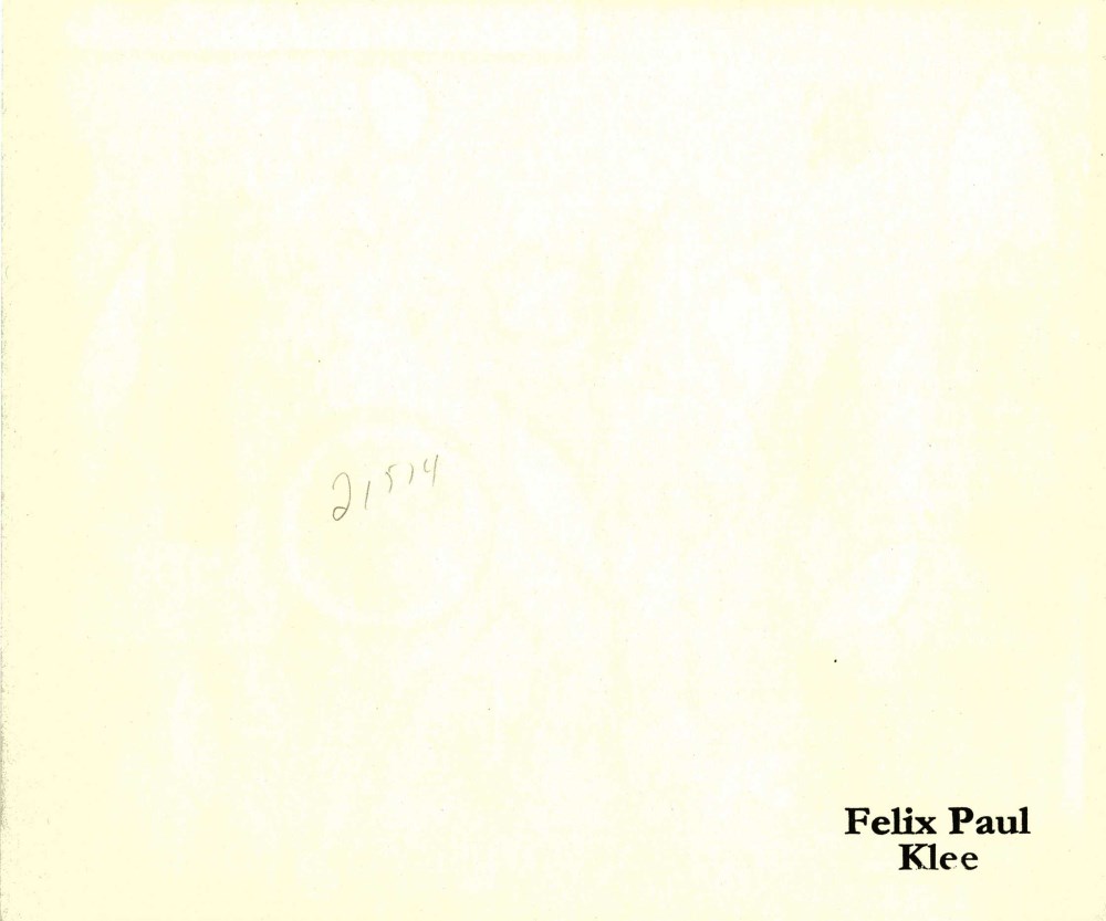 Lot #1005: PAUL KLEE - Full Moon in the Garden ["Pleine Lune au Jardin"] - Original color collotype