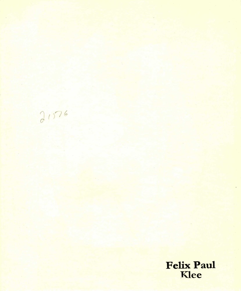 Lot #1114: PAUL KLEE - Little Blue Devil ["Petit Diable Bleu"] - Original color collotype