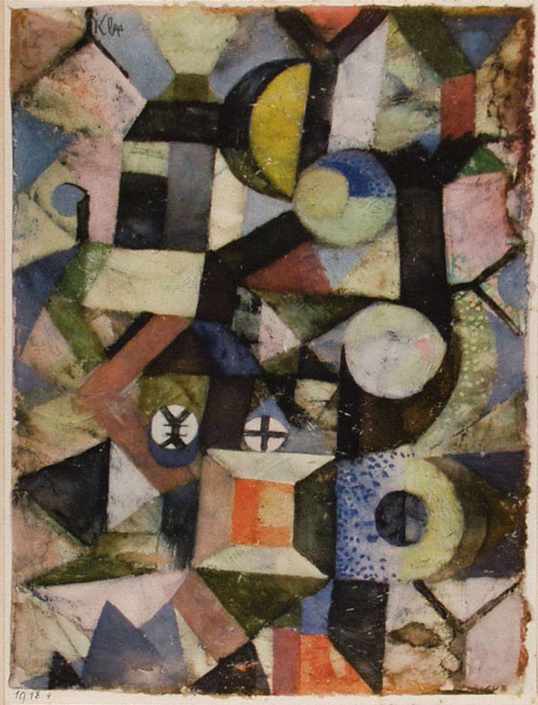 Lot #1631: PAUL KLEE - Composition - Original color collotype