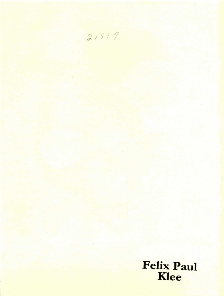Lot #1932: PAUL KLEE - Composition - Original color collotype