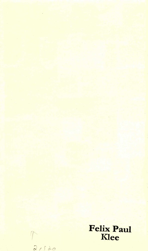Lot #1348: PAUL KLEE - Signs in Yellow ["Signes en Jaune"] - Original color collotype