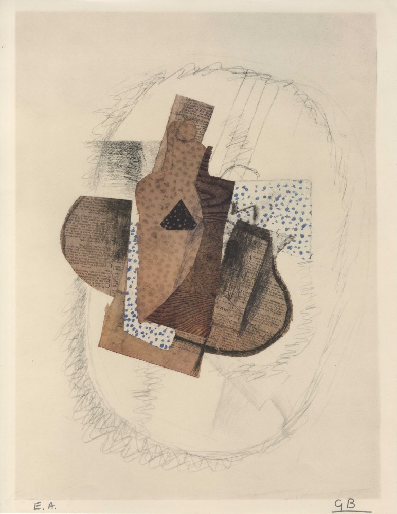 Lot #890: GEORGES BRAQUE - Composition - Original color collotype