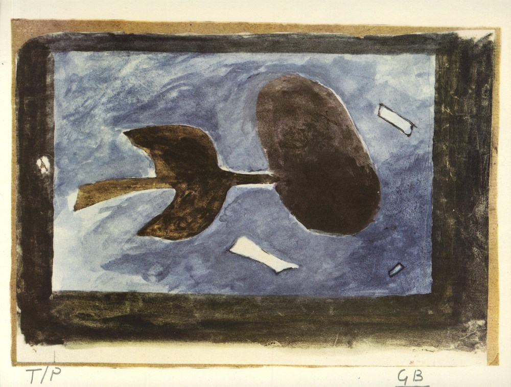 Lot #1665: GEORGES BRAQUE - A tire l'aile - Original color collotype