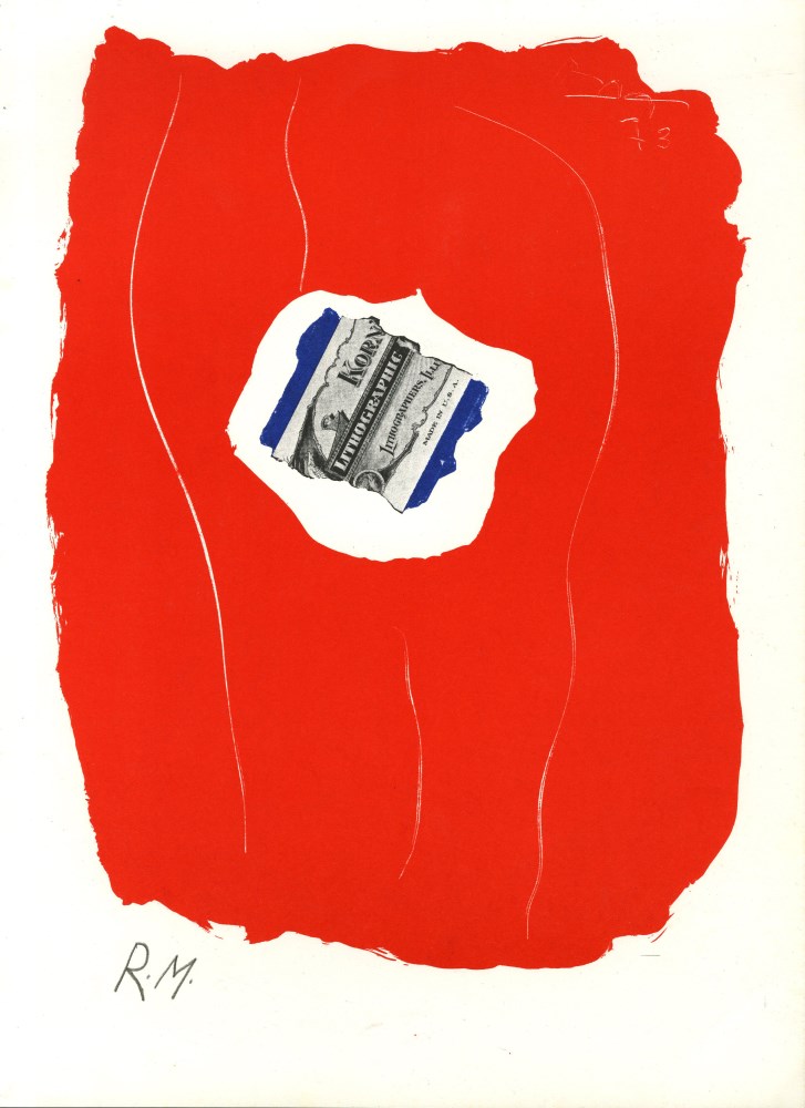 Lot #660: ROBERT MOTHERWELL - Tricolor - Original color lithograph