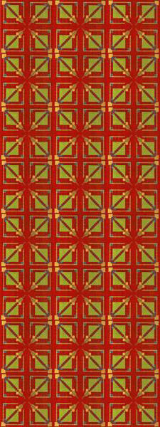Lot #1481: FRANK LLOYD WRIGHT/TALIESIN ARCHITECTS - Vintage Frank Lloyd Wright/Taliesin Architects Designed Rug/Carpet from the Arizona Biltmore Hotel #14 - Original vintage textile