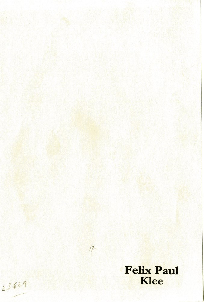 Lot #3190: PAUL KLEE - Under the Black Star ["Sous une etoile noire"] - Original color collotype