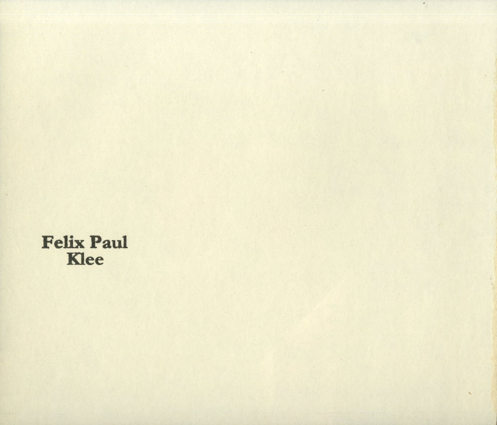 Lot #48: PAUL KLEE - Before the Snows ["Vor dem Schnee"] - Original color collotype