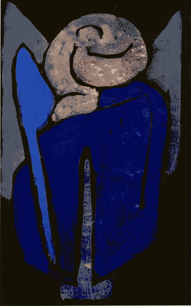 Lot #1796: PAUL KLEE - Blossom into Fruit ["Fruchtende Blute"] - Original color collotype
