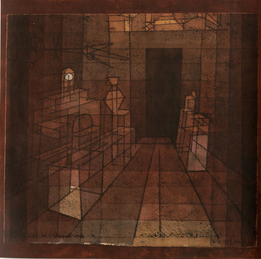 Lot #2704: PAUL KLEE - Perspective with Open Door ["Perspektive mit offener Ture"] - Original color lithograph