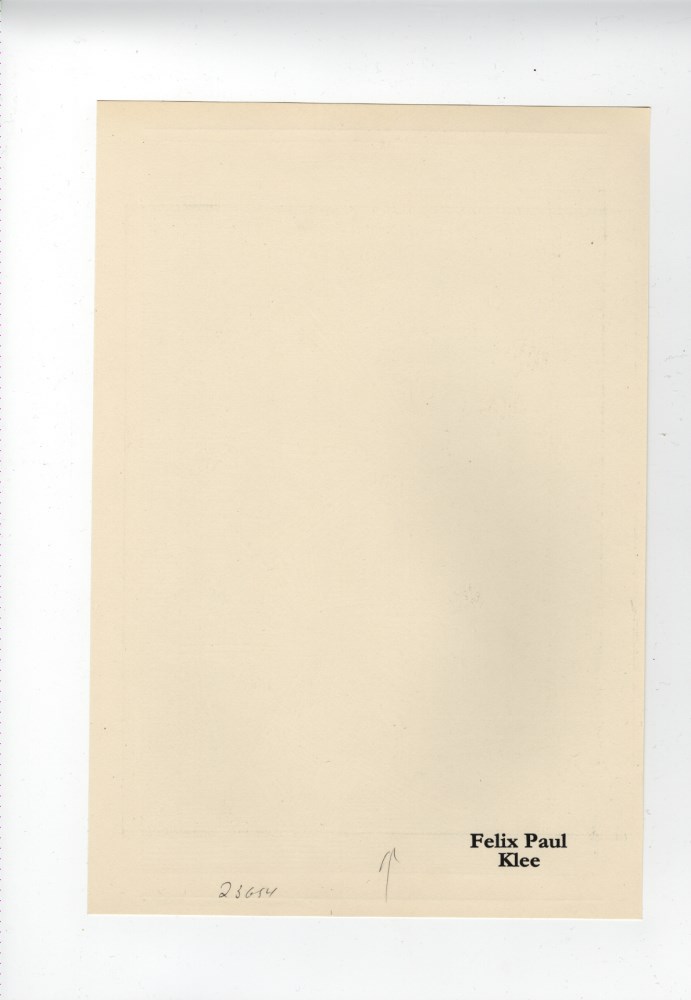 Lot #1805: PAUL KLEE - Botanical Garden, Palmate Plants ["Botanischer Garten, Abteilung der Strahlenblattpflanzen"] - Original lithograph