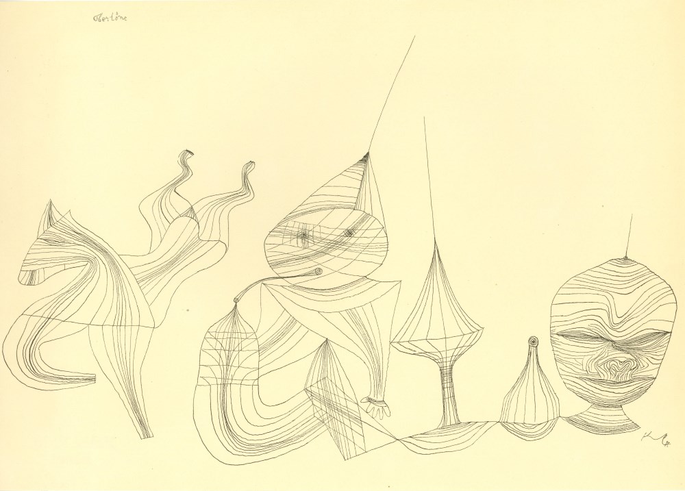 Lot #2667: PAUL KLEE - Overtones ["Obertone"] - Original lithograph