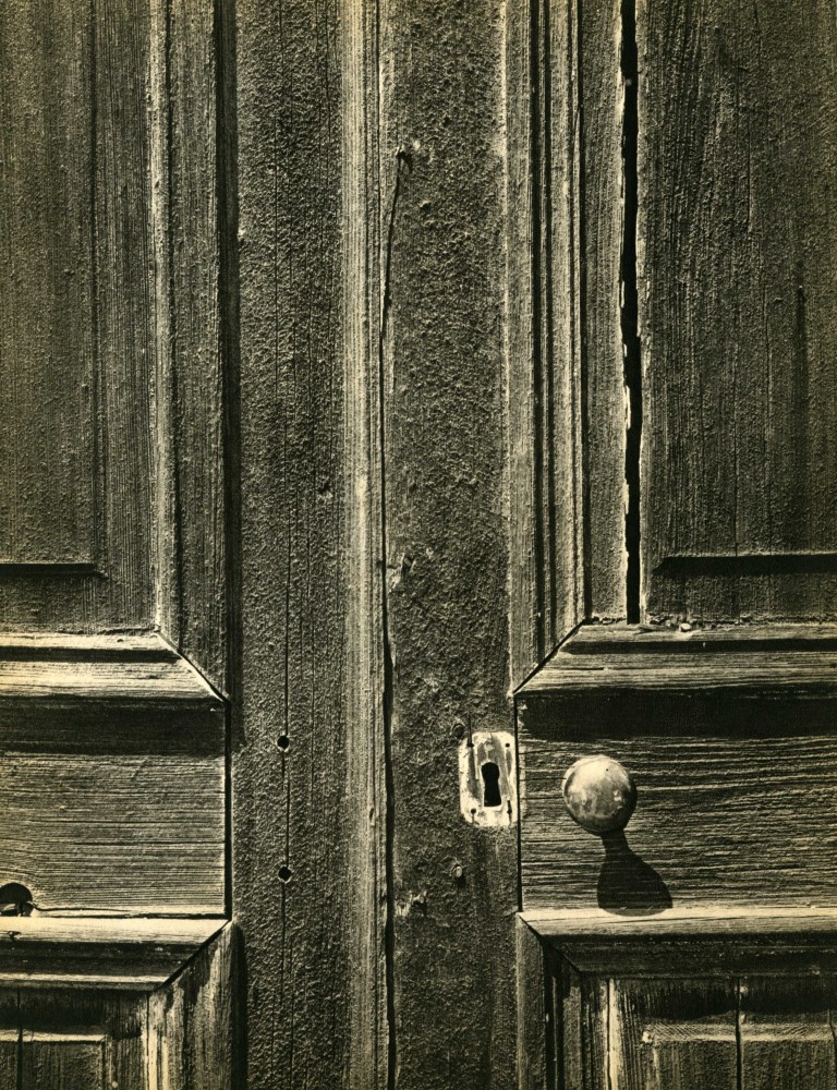 Lot #2019: ANSEL ADAMS - Door, Old Church, Chinese Camp, California - Original vintage photogravure