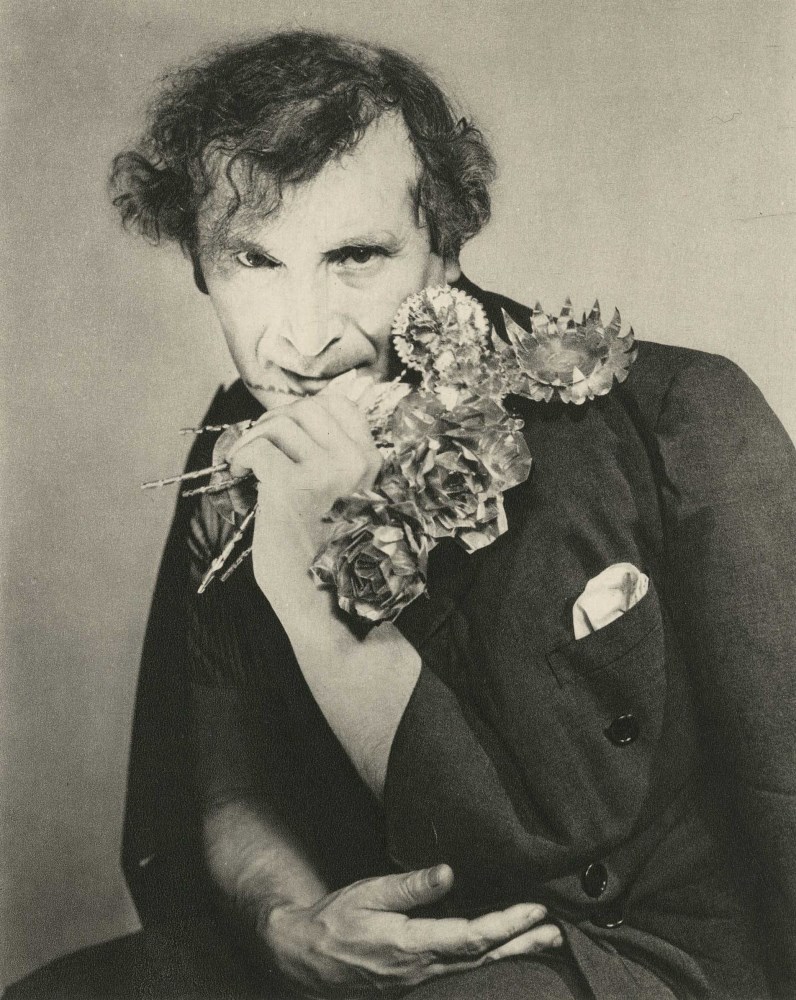 Lot #1859: GEORGE PLATT LYNES - Marc Chagall in a Suggestive Pose - Original vintage photogravure
