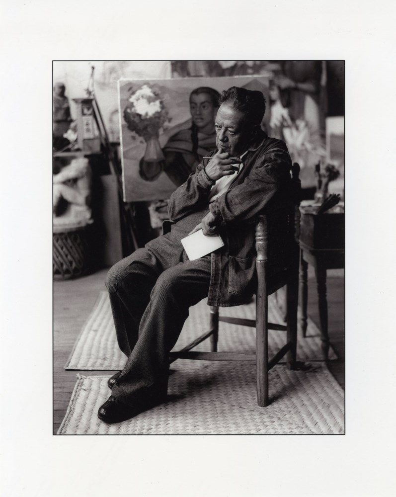 Lot #2005: ENRIQUE SEGARRA LOPEZ - Diego Rivera en estudio de San Angel, Mexico, D.F - Gelatin silver print