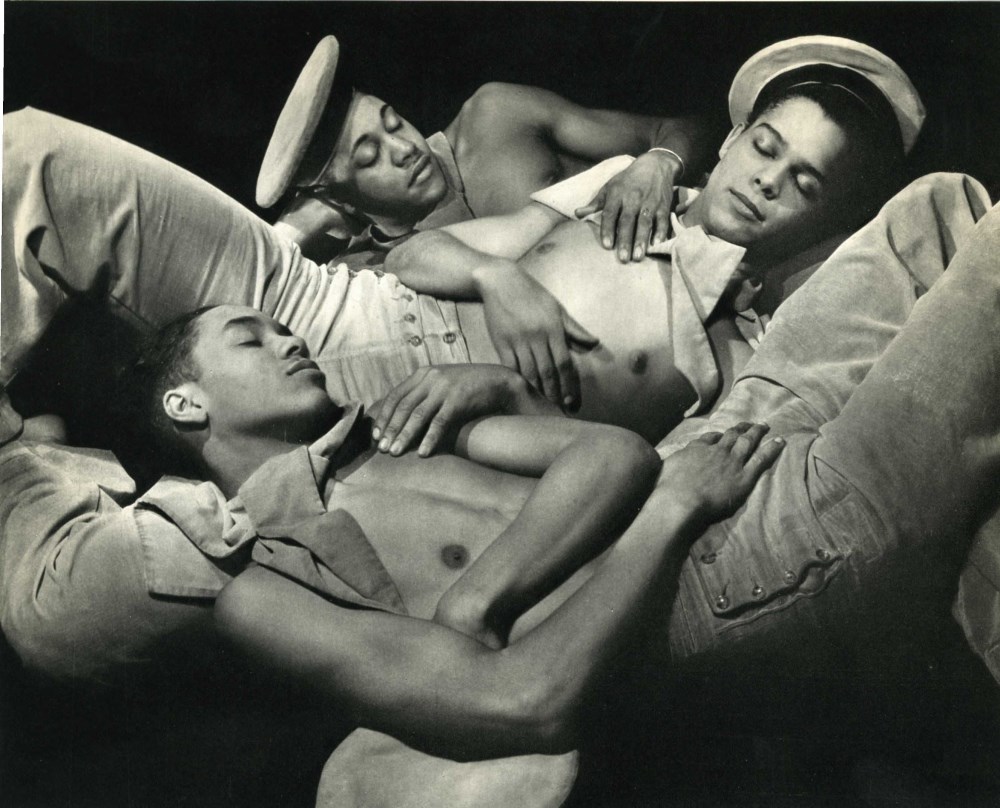Lot #3284: GEORGE PLATT LYNES - Young Boys Sleeping - Original vintage photogravure