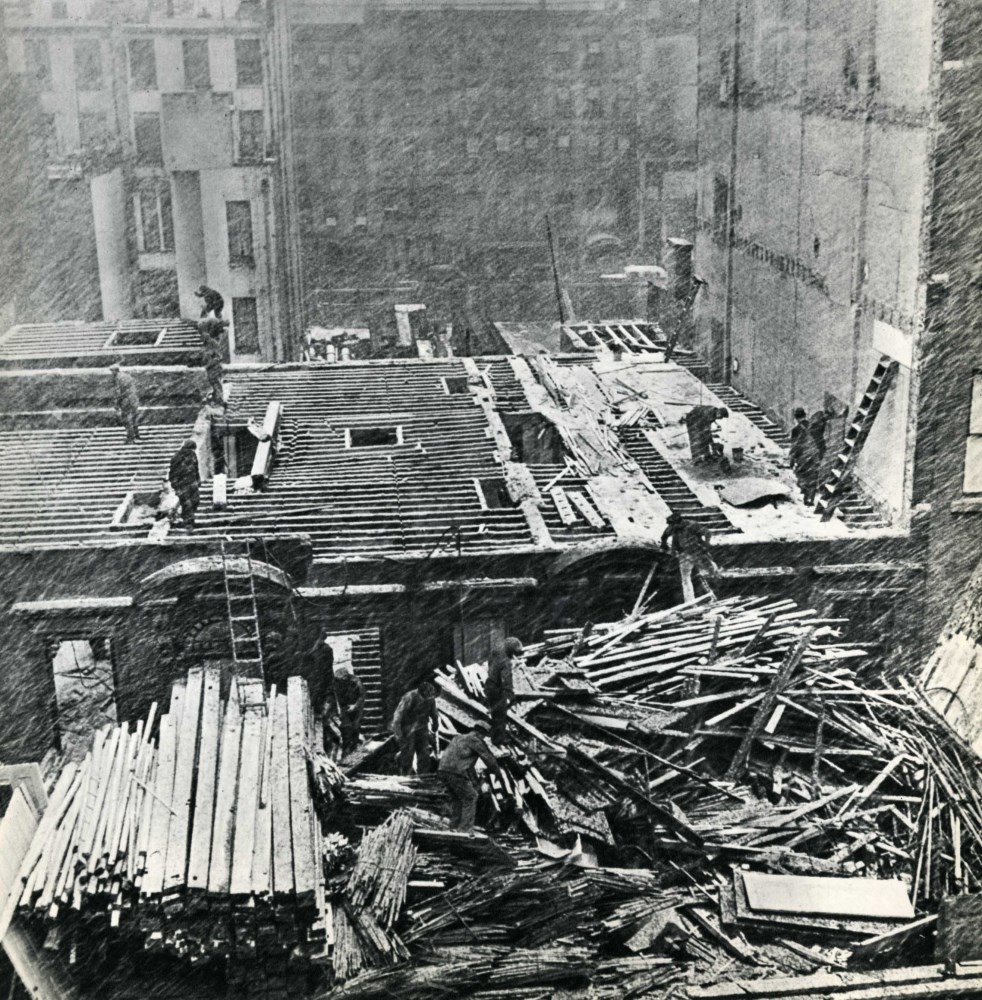 Lot #2947: NANCY WYNNE NEWHALL - Snowstorn, New York City - Original vintage photogravure