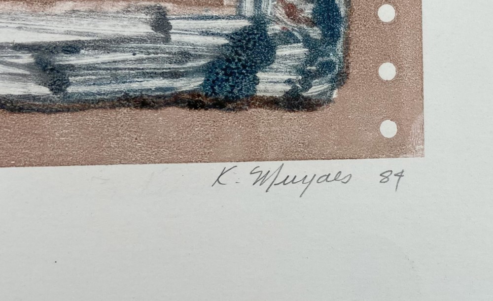 Lot #913: KARIMA MUYAES - Cuadrupedo - Original color stencil monoprint