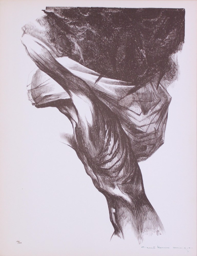 Lot #2659: GUILLERMO MEZA - Once Ahau Katun - Lithograph in brown ink