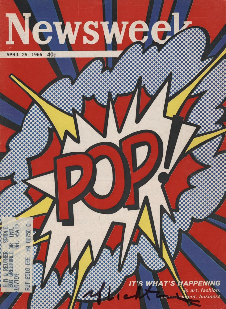 Lot #1997: ROY LICHTENSTEIN - Pop! - Color offset lithograph