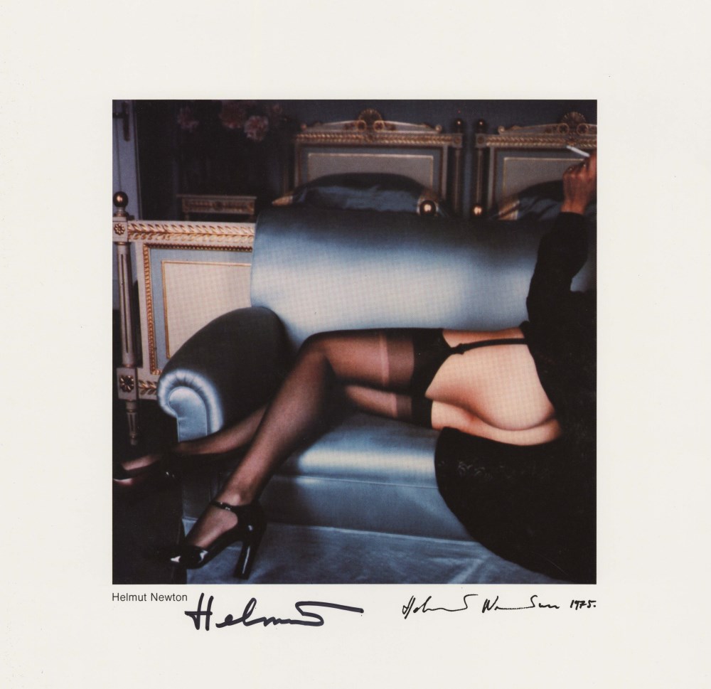 Lot #92: HELMUT NEWTON - Canape #2, Villa d' Este, Lake Como, Italy - Vintage color photometalgraph