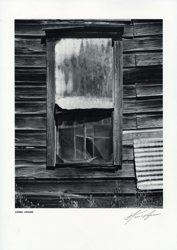 Lot #3255: ANSEL ADAMS - Window, Bear Valley, California - Original vintage photogravure