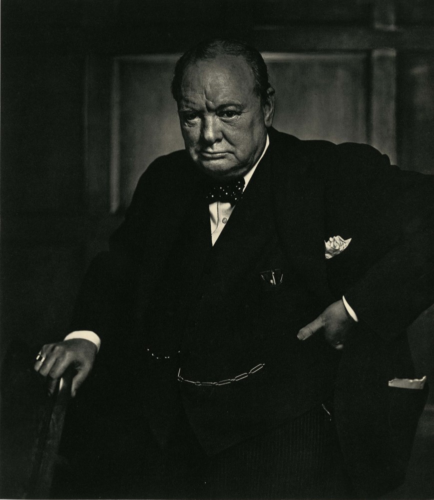 Lot #18: YOUSUF KARSH - Winston Churchill - Original vintage photogravure