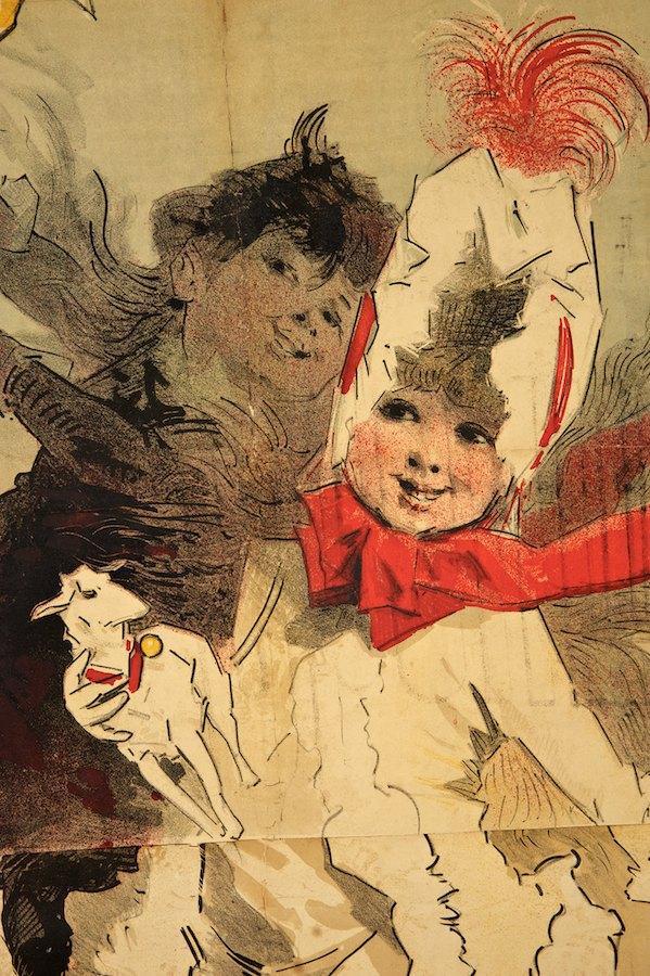 Lot #37: JULES CHERET - Aux Buttes Chaumont/Jouets - Original vintage color lithograph