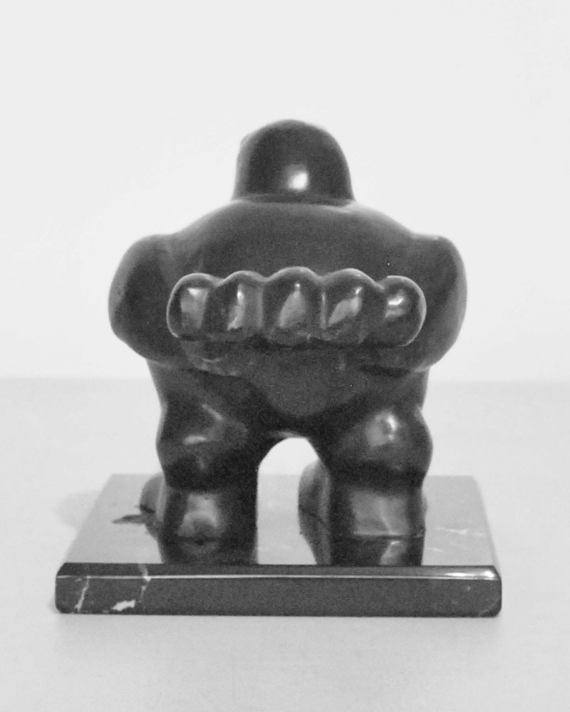 Lot #1243: FERNANDO BOTERO [impute] - Pajaro (paloma grande) - Bronze scuplture with dark brown patina