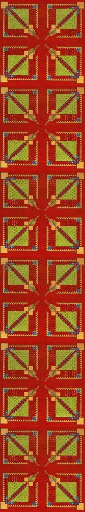 Lot #1475: FRANK LLOYD WRIGHT/TALIESIN ARCHITECTS - Vintage Frank Lloyd Wright/Taliesin Architects Designed Rug/Carpet from the Arizona Biltmore Hotel #06 - Original vintage textile