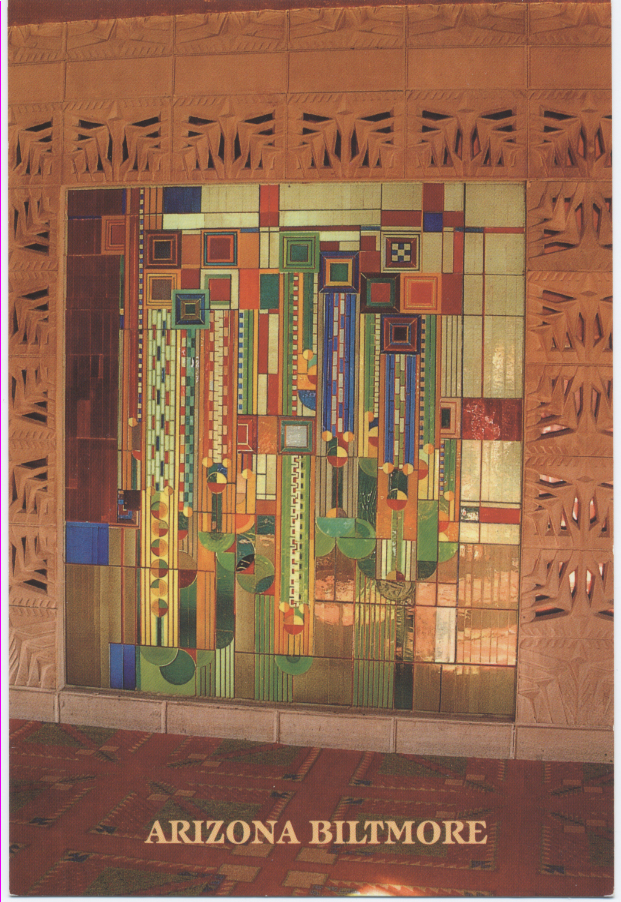 Lot #1482: FRANK LLOYD WRIGHT/TALIESIN ARCHITECTS - Vintage Frank Lloyd Wright/Taliesin Architects Designed Rug/Carpet from the Arizona Biltmore Hotel #17 - Original vintage textile