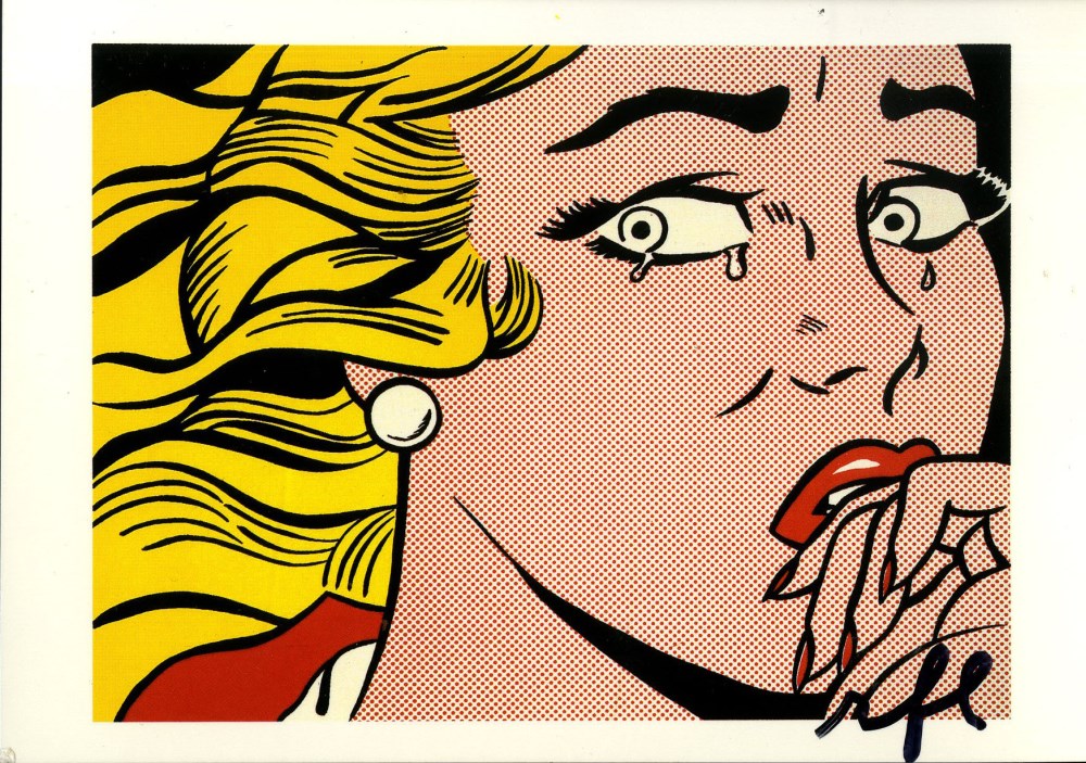 Lot #912: ROY LICHTENSTEIN - Crying Girl - Color offset lithograph