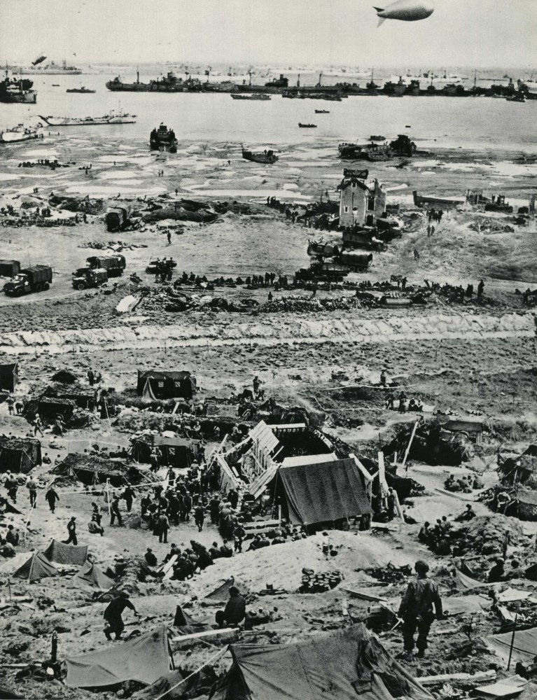 Lot #1955: ROBERT CAPA - Omaha Beach Secured, June, 1944 - Original photogravure