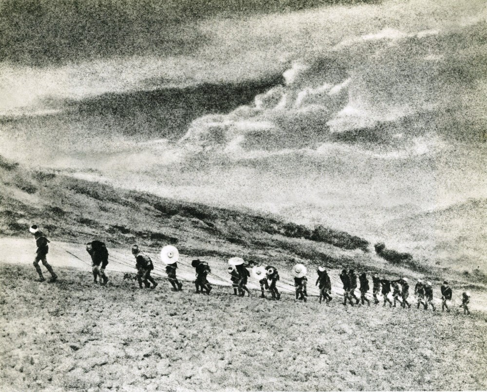 Lot #67: CHIN-SAN LONG [lang jingshan/lang ching-shan] - Boat Towers of the Kia Ling Kiang - Original vintage photogravure