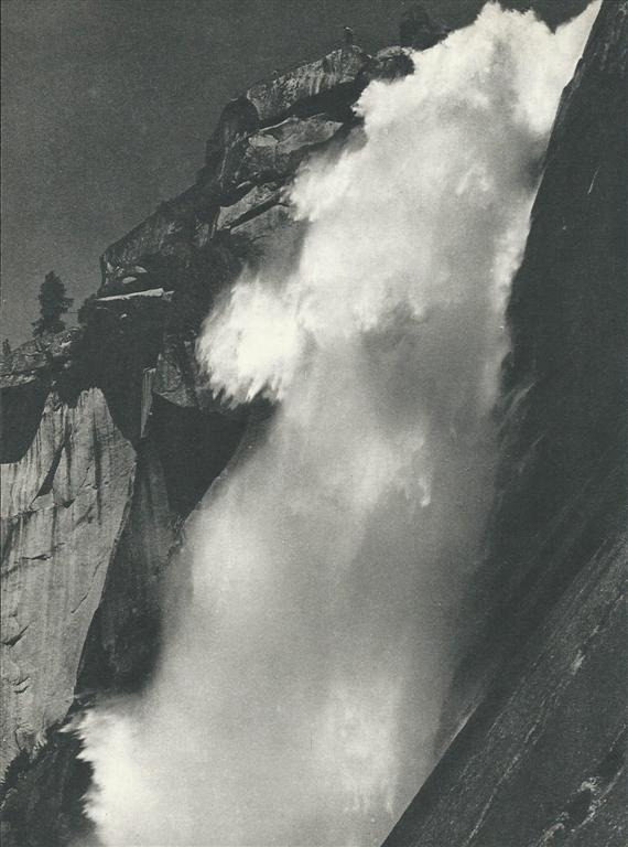 Lot #1196: ANSEL ADAMS - Nevada Fall #1, Yosemite Valley, California - Original vintage photogravure