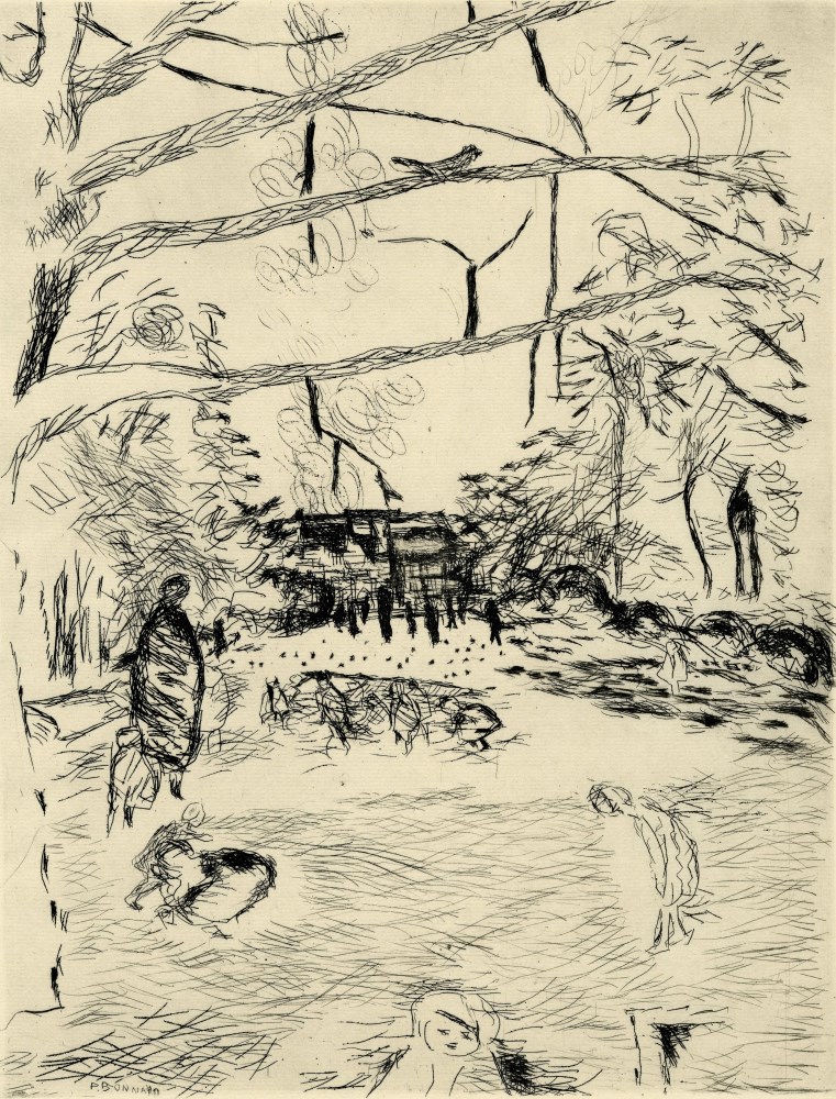Lot #2416: PIERRE BONNARD - Le Parc Monceau - Original etching