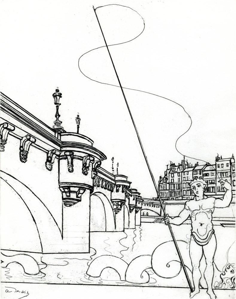 Lot #1827: ANDRE DERAIN - Le Pont Neuf - Etching & drypoint