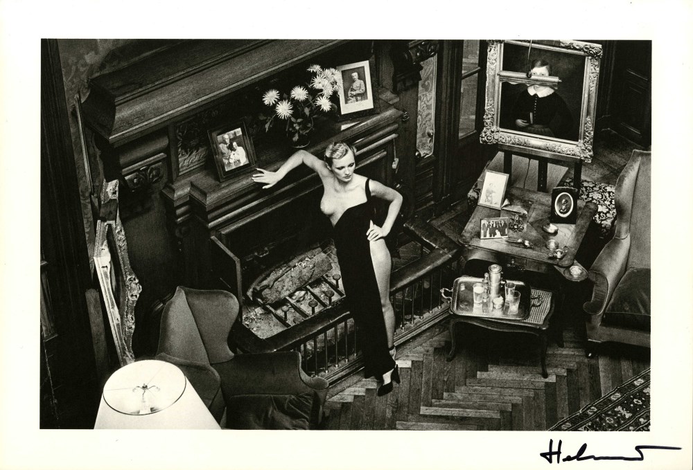 Lot #2044: HELMUT NEWTON - Roselyne at Arcangues - Original vintage photolithograph