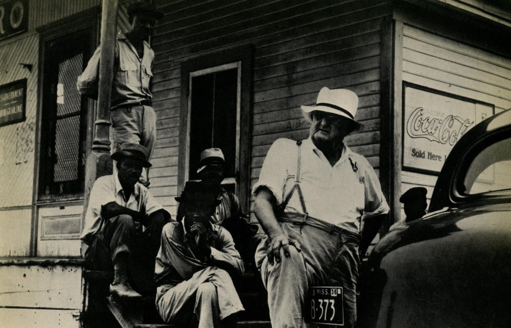 Lot #2732: DOROTHEA LANGE - Plantation Overseer and His Field Hands, Clarksdale, Mississippi - Original vintage photogravure