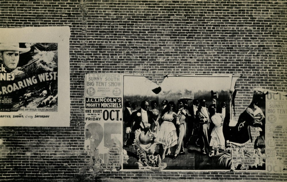 Lot #2528: WALKER EVANS - Minstrel Showbill, Alabama - Original vintage photogravure